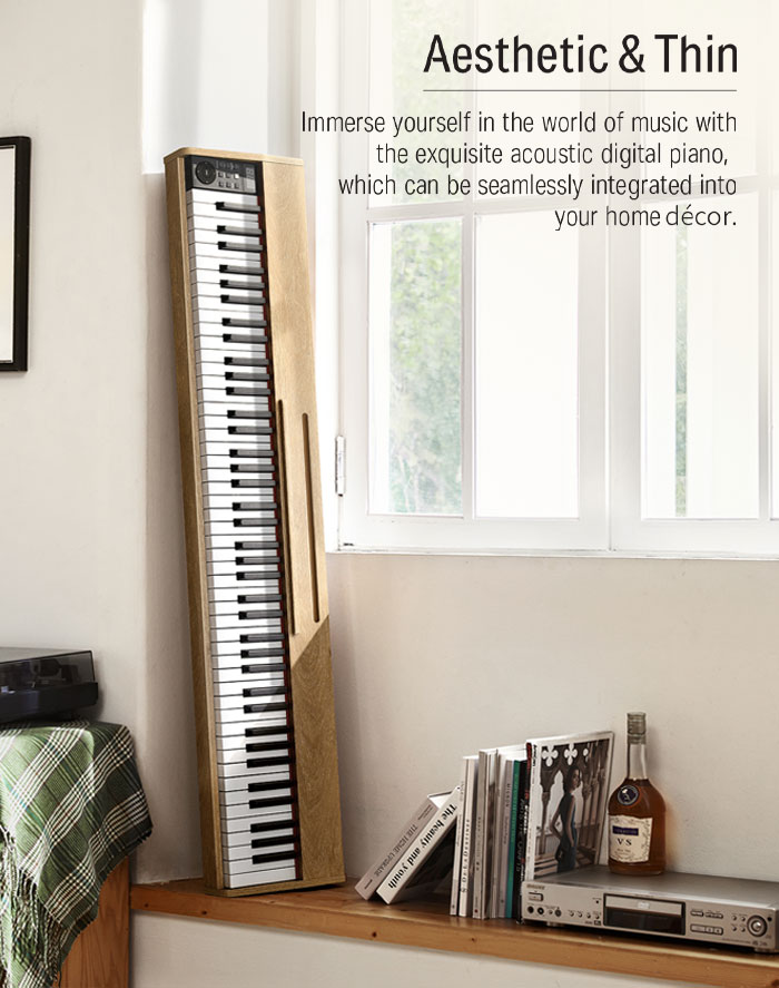 DEP-1S Beginner Digital Piano Kit Light wood