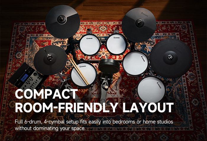 Donner DED-300 PRO Electronic Drum Set with Independent Hi-Hat