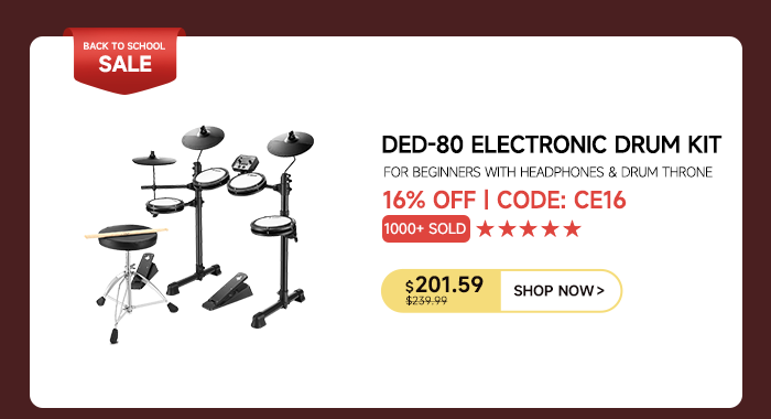 DED-80 Budget Electronic Drum Kit