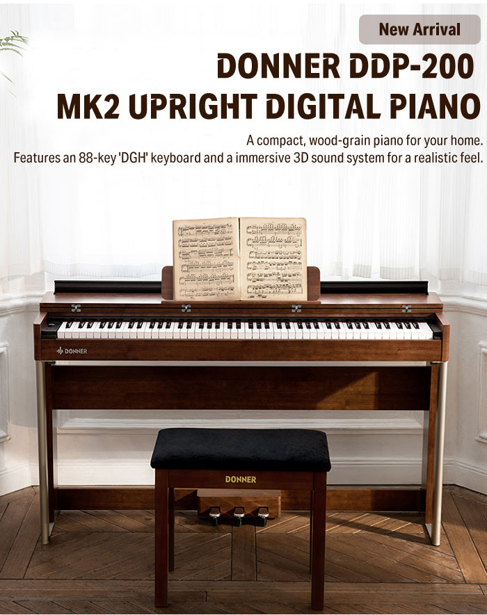 Donner DDP-200 MK2 Piano Digital Vertical
