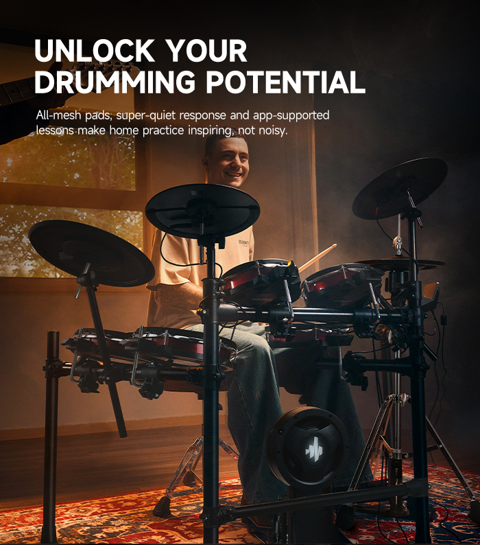 Donner DED-300 PRO Electronic Drum Set with Independent Hi-Hat